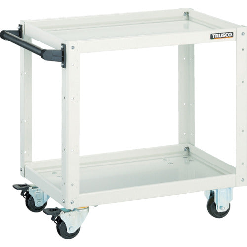 ＴＲＵＳＣＯ　ツールワゴン　イーグルワゴン　６００Ｘ４００ＸＨ６００　２段　ホワイト