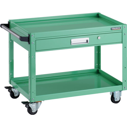 ＴＲＵＳＣＯ　ツールワゴン　イーグルワゴン　７５０Ｘ５００ＸＨ６００　引出付　ヤンググリーン