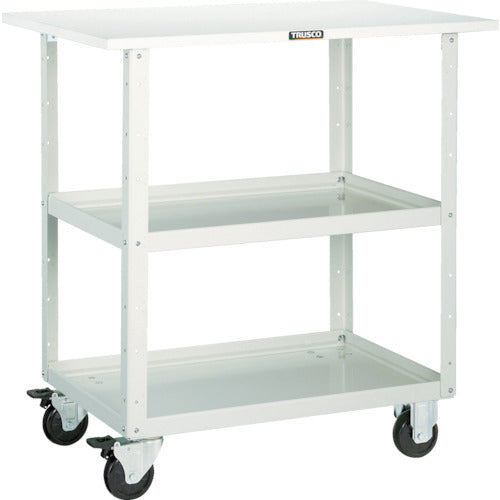 ＴＲＵＳＣＯ　ツールワゴン　イーグルワゴン　７５０Ｘ５００ＸＨ７４０　天板付　ホワイト