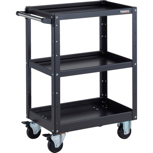 ＴＲＵＳＣＯ　ツールワゴン　イーグルワゴン　６００Ｘ４００ＸＨ８８０　浅２深１段　ブラック