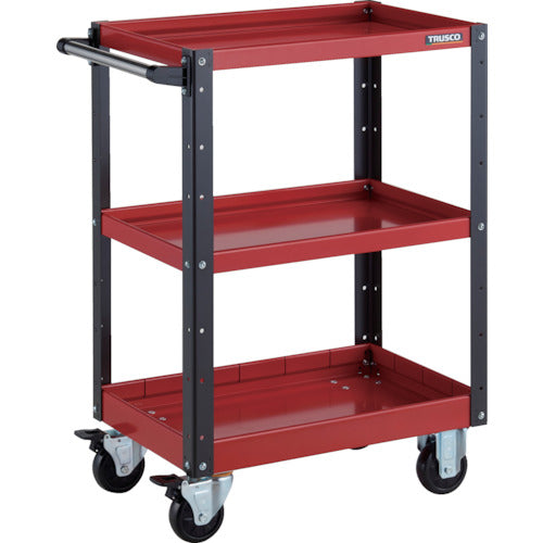 ＴＲＵＳＣＯ　ツールワゴン　イーグルワゴン　６００Ｘ４００ＸＨ８８０　浅２深１段　レッド／ブラック