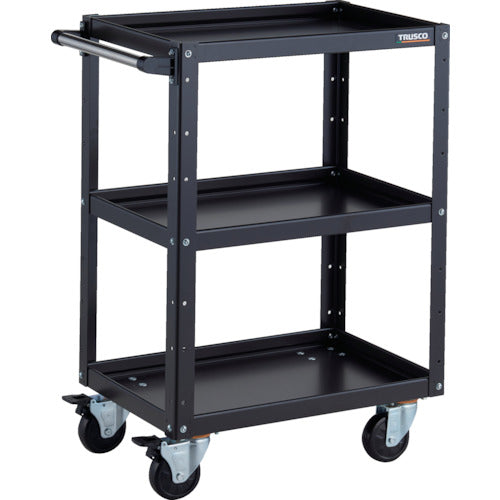 ＴＲＵＳＣＯ　ツールワゴン　イーグルワゴン　６００Ｘ４００ＸＨ８８０　４輪自在　ブラック