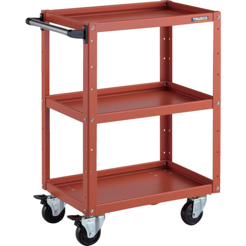 ＴＲＵＳＣＯ　ツールワゴン　イーグルワゴン　６００Ｘ４００ＸＨ８８０　４輪自在　オレンジ
