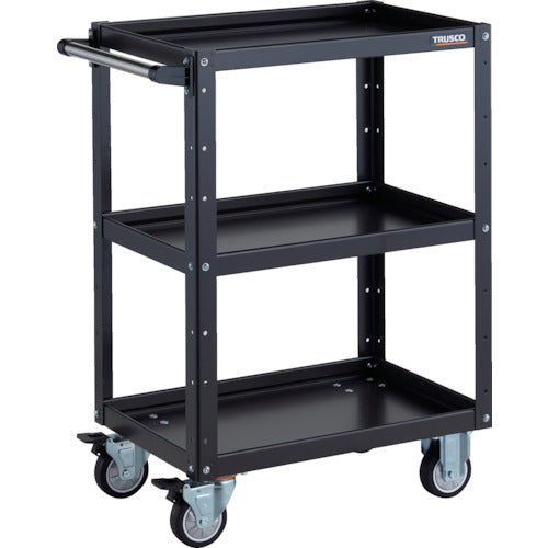 ＴＲＵＳＣＯ　ツールワゴン　イーグルワゴン　６００Ｘ４００ＸＨ８８０　ウレタン車輪　ブラック
