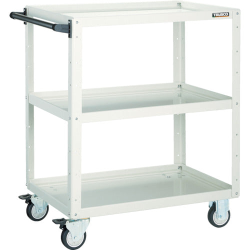 ＴＲＵＳＣＯ　ツールワゴン　イーグルワゴン　６００Ｘ４００ＸＨ８８０　ウレタン車輪　ホワイト