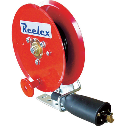 Ｒｅｅｌｅｘ　手動巻アースリール　０．７５ＳＱ×１０ｍ　５０Ａアースクリップ付
