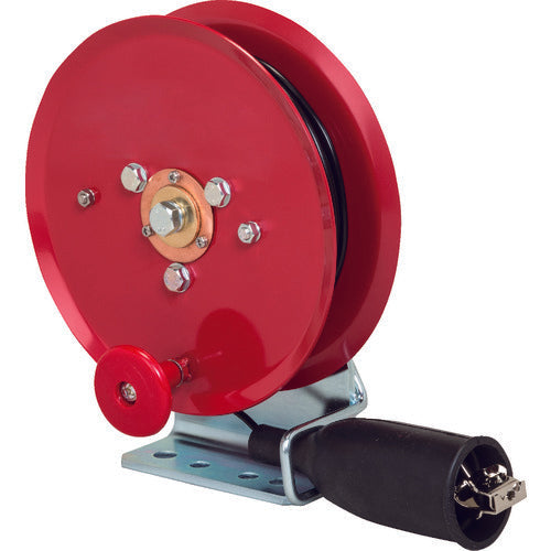 Ｒｅｅｌｅｘ　手動巻アースリール　０．７５ＳＱ×２１ｍ　５０Ａアースクリップ付