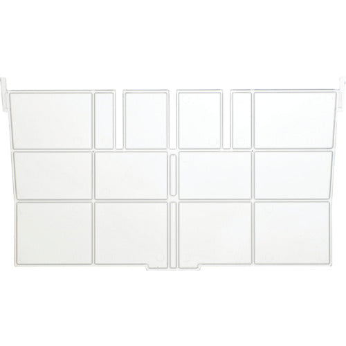 ＴＲＵＳＣＯ　仕切板　短手Ｆ−２用　透明