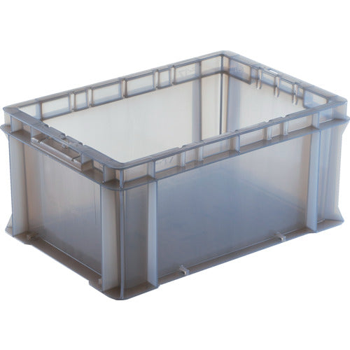 ＤＩＣ　エコシリーズＦ型コンテナＦ－１７　外寸：Ｗ４２４×Ｄ２９１×Ｈ１９７．５　クリアブラック