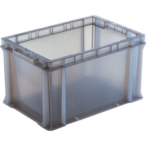 ＤＩＣ　エコシリーズＦ型コンテナＦ－２１　外寸：Ｗ４２４×Ｄ２９１×Ｈ２４４．５　クリアブラック