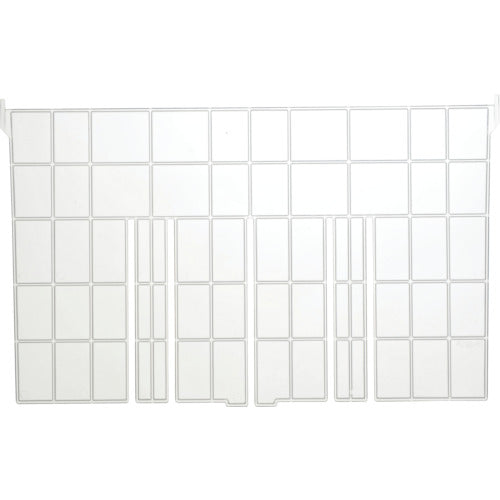 ＴＲＵＳＣＯ　仕切板　長手Ｆ－３用　透明