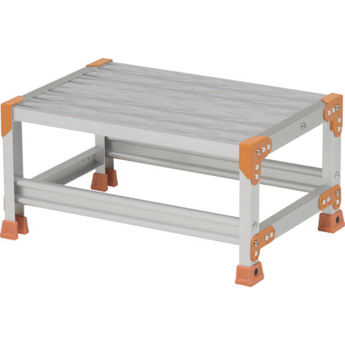 ＰｉＣａ　作業台　ＦＧＲ型　１段Ｗ６００×Ｄ４００×Ｈ３００　踏面グレーチングタイプ