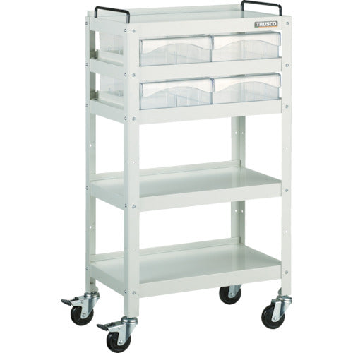 ＴＲＵＳＣＯ　ツールワゴン　ファイルラビット　５４０Ｘ３３０ＸＨ９７０　Ａ４深引出Ｘ４