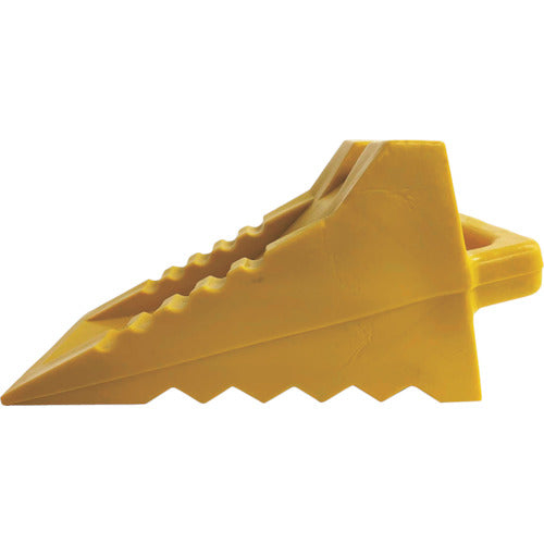 Ｍｅｌｔｅｃ　プラスチック　タイヤストッパー　イエロー　１個　大型トラック以下