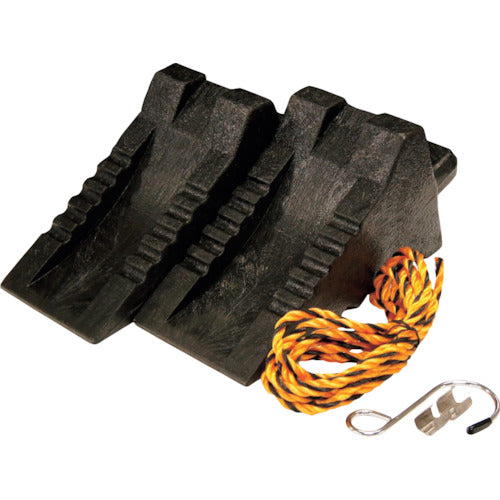 Ｍｅｌｔｅｃ　プラスチック　タイヤストッパー　２個入り　大型トラック以下