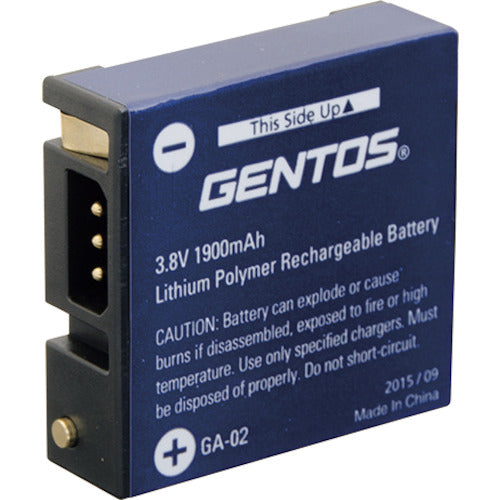 ＧＥＮＴＯＳ　ヘッドライトＧＨ−００１ＲＧ専用リチウムイオン充電池　ＧＡ−０２