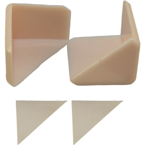 光　コーナーマット　白（２個入）