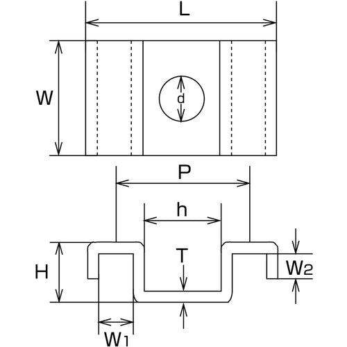 水本　ステンレス　グレーチングクリップＧＣＦ型　ピッチ３５．３ｍｍ
