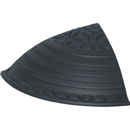 ＩＲＩＳ　５２９４３２　ゴム製段差プレート　コーナータイプ　ブラック