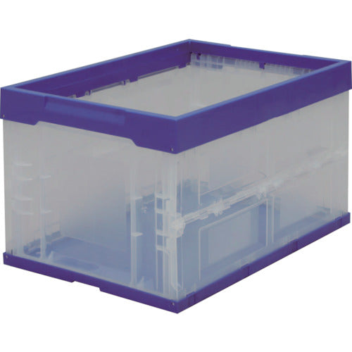 ＩＲＩＳ　５５７６９９　ハード折りたたみコンテナ　ブルー／クリア