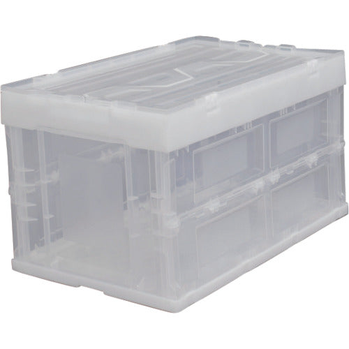 ＩＲＩＳ　５５６９９８　ハード折りたたみコンテナフタ一体型　ＨＤＯＨ－５０Ｌ　クリア
