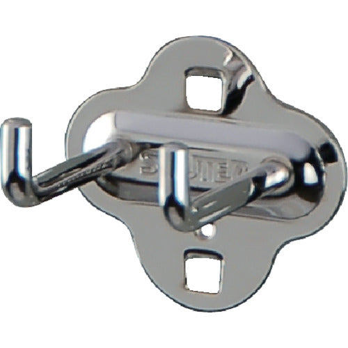 ＳＨＵＴＥＲ　パンチングパネル用Ｌ字フックダブル　５０ｍｍ（１０個入り）