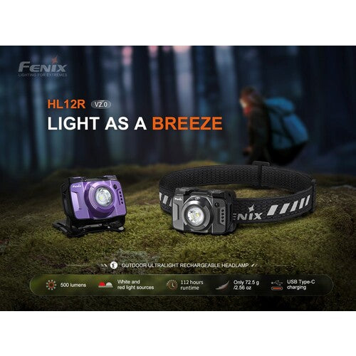 ＦＥＮＩＸ　充電式ＬＥＤライト　ＨＬ１２Ｒ　Ｖ２．０　軽量タイプ（アウトドア・プロ兼用）