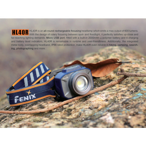 ＦＥＮＩＸ　充電式ＬＥＤヘッドライト　ＨＬ４０ＲＢＬＵＥ