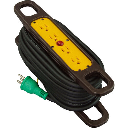 ＮＩＣＨＩＤＯ　ハンドリール　１００Ｖ　３芯×１０ｍ　黒　アース付