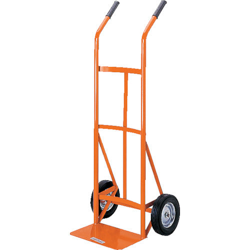 ＴＲＵＳＣＯ　スチールパイプ製二輪運搬車　Ｈ１１８５　すくい板１９０Ｘ３４０