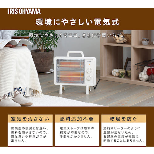 ＩＲＩＳ　５１３８１６　遠赤外線電気ストーブ　レトロ調