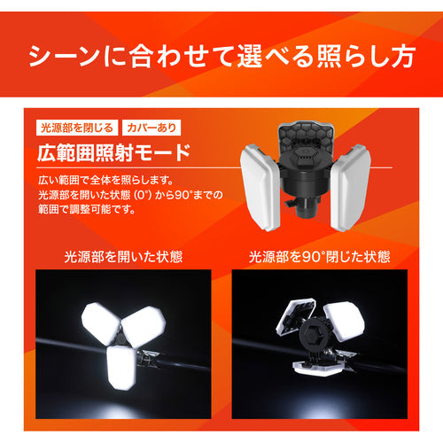 ＩＲＩＳ　１０７１８９　ＰＲＯＬＥＤＳ　配光可変型ＬＥＤクリップライト　６０００ｌｍ