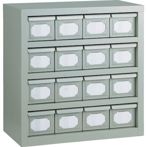 ＴＲＵＳＣＯ　Ｋ型引出しユニット　５９２Ｘ６０９　Ｖ−１Ｘ１６個　ネオグレー