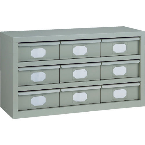 ＴＲＵＳＣＯ　Ｋ型引出しユニット　８５４Ｘ４６８　Ｖ−２Ｘ９個　ネオグレー