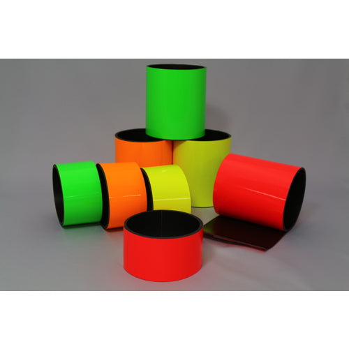 日東エルマテ　蛍光マグネットシート　１００ｍｍ×１ｍ　レモンイエロー