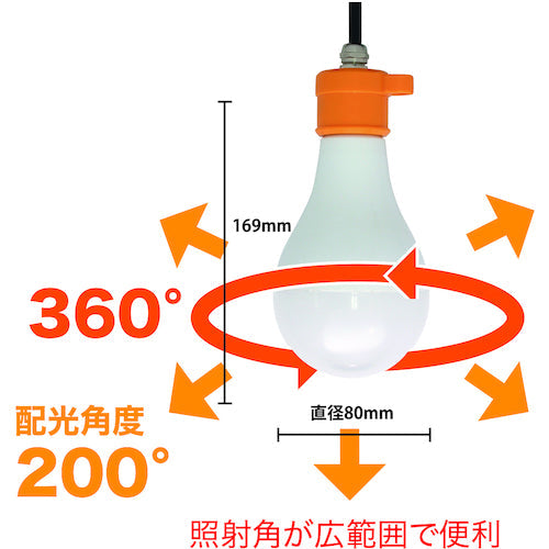 富士倉　ＬＥＤ−１５Ｗクリップランプ　昼光色