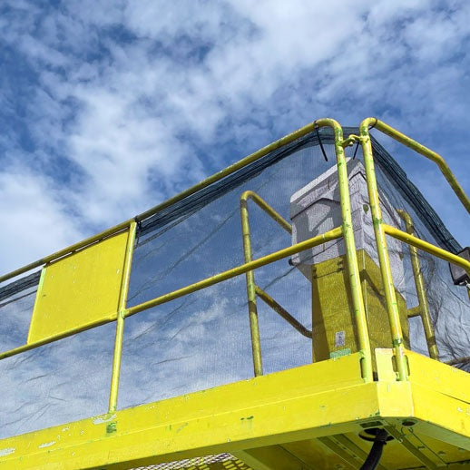 高所作業車用落下防止カバーネット「リフトカバーネット」