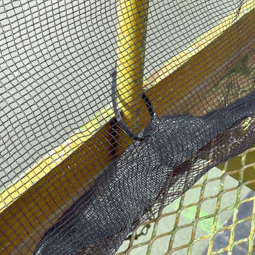 高所作業車用落下防止カバーネット「リフトカバーネット」