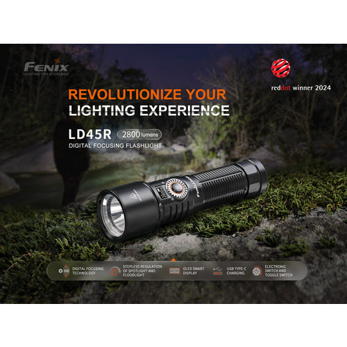 ＦＥＮＩＸ　充電式ＬＥＤライト　ＬＤ４５Ｒ（液晶ディスプレイタイプ）