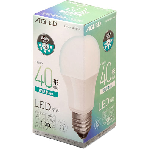 ＩＲＩＳ　５２２２２６　ＬＥＤ電球　Ｅ２６　広配光　４０形相当　昼白色　（２００００時間）