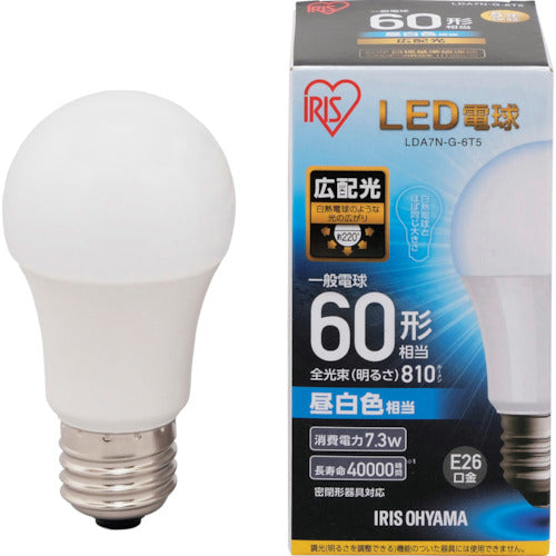 ＩＲＩＳ　５６７９４７　ＬＥＤ電球　Ｅ２６　広配光　６０形相当　昼白色