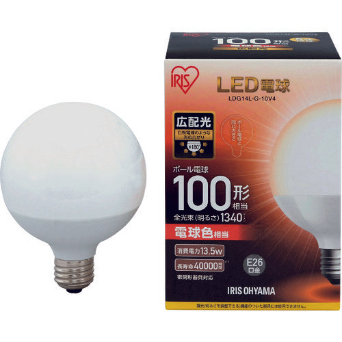 ＩＲＩＳ　５６７９６２　ＬＥＤ電球　ボール電球タイプ　１００形相当　電球色　１３４０ｌｍ