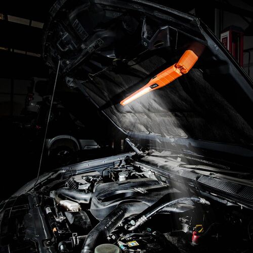 ＧＲＯＺ　充電式ＬＥＤワークライト　３６０度回転　オレンジ　６００Ｌｍ