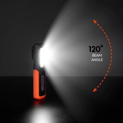 ＧＲＯＺ　充電式ＬＥＤハンドライト　３Ｗ　ＣＯＢ