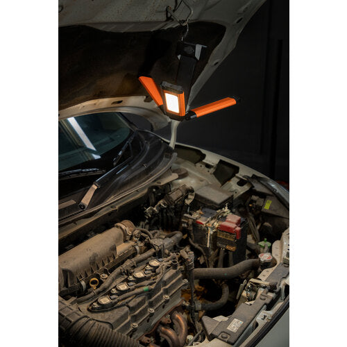 ＧＲＯＺ　充電式ＬＥＤワークライト　トリプルヘッド　２０００ｌｍ