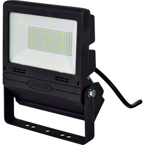 ＮＩＣＨＩＤＯ　ＬＥＤ投光器　常設用フラットライト５０Ｗ　黒