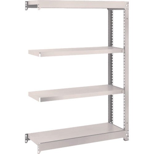 ＴＲＵＳＣＯ　スチールラック　Ｍ１．５型軽中量棚　８６０×２９５×Ｈ１２００　４段連結　ネオグレー