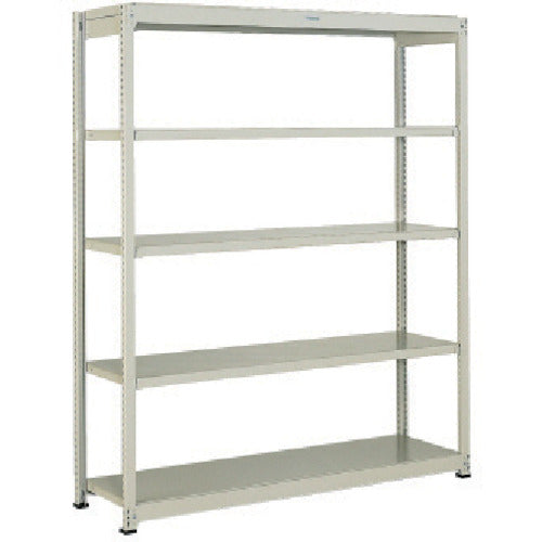 ＴＲＵＳＣＯ　スチールラック　Ｍ１．５型軽中量棚　８６０Ｘ５９５ＸＨ１２００　５段単体　ネオグレー