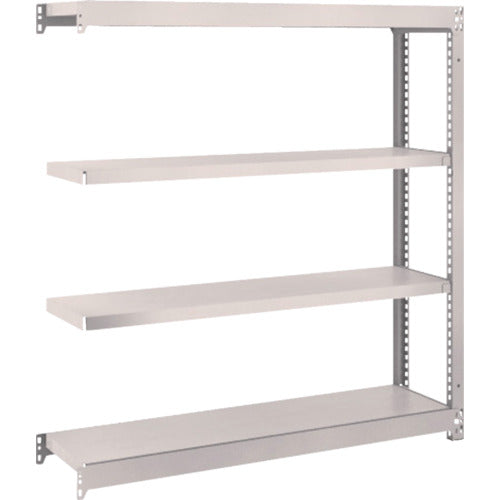 ＴＲＵＳＣＯ　スチールラック　Ｍ１．５型軽中量棚　１１６０×２９５×Ｈ１２００　４段連結　ネオグレー