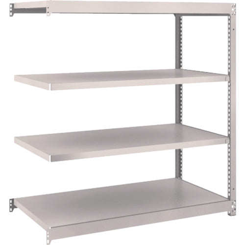 ＴＲＵＳＣＯ　スチールラック　Ｍ１．５型軽中量棚　１１６０×５９５×Ｈ１２００　４段連結　ネオグレー